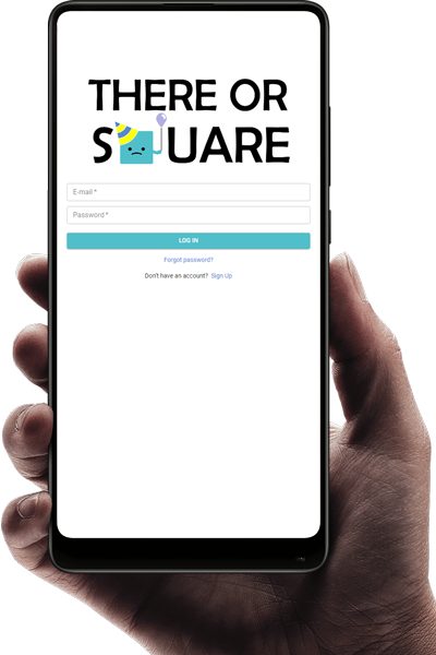 ThereOrSquare login mobile frame